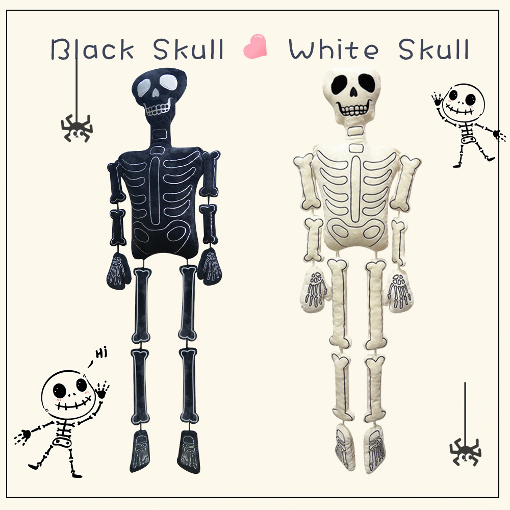 Halloween Skeleton Decoration - Cadılar Bayramı İskelet Peluş Oyuncak Beyaz
