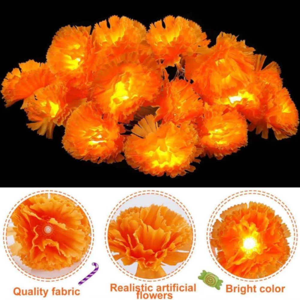 Meksika Tarzı Cadılar Bayramı  - Halloween Led String Lights Orange incelemesi ve fiyatı