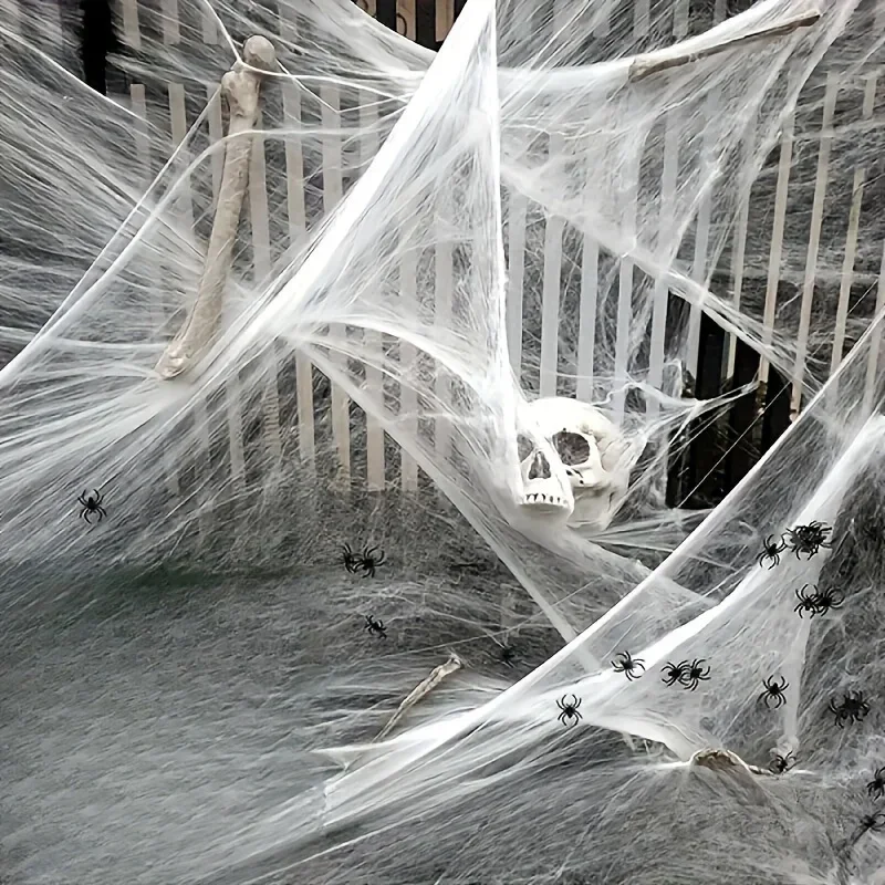 Her birinde 2 örümcek bulunan, - Spider Web Halloween Decoration incelemesi ve fiyatı