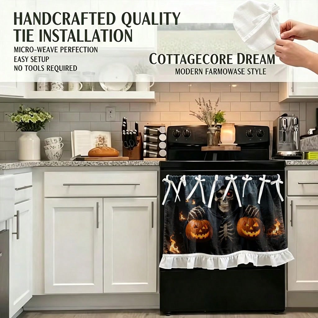 1 Adet Mutfak Ocak Perdesi, Do - Pumpkin Lantern Halloween incelemesi ve fiyatı