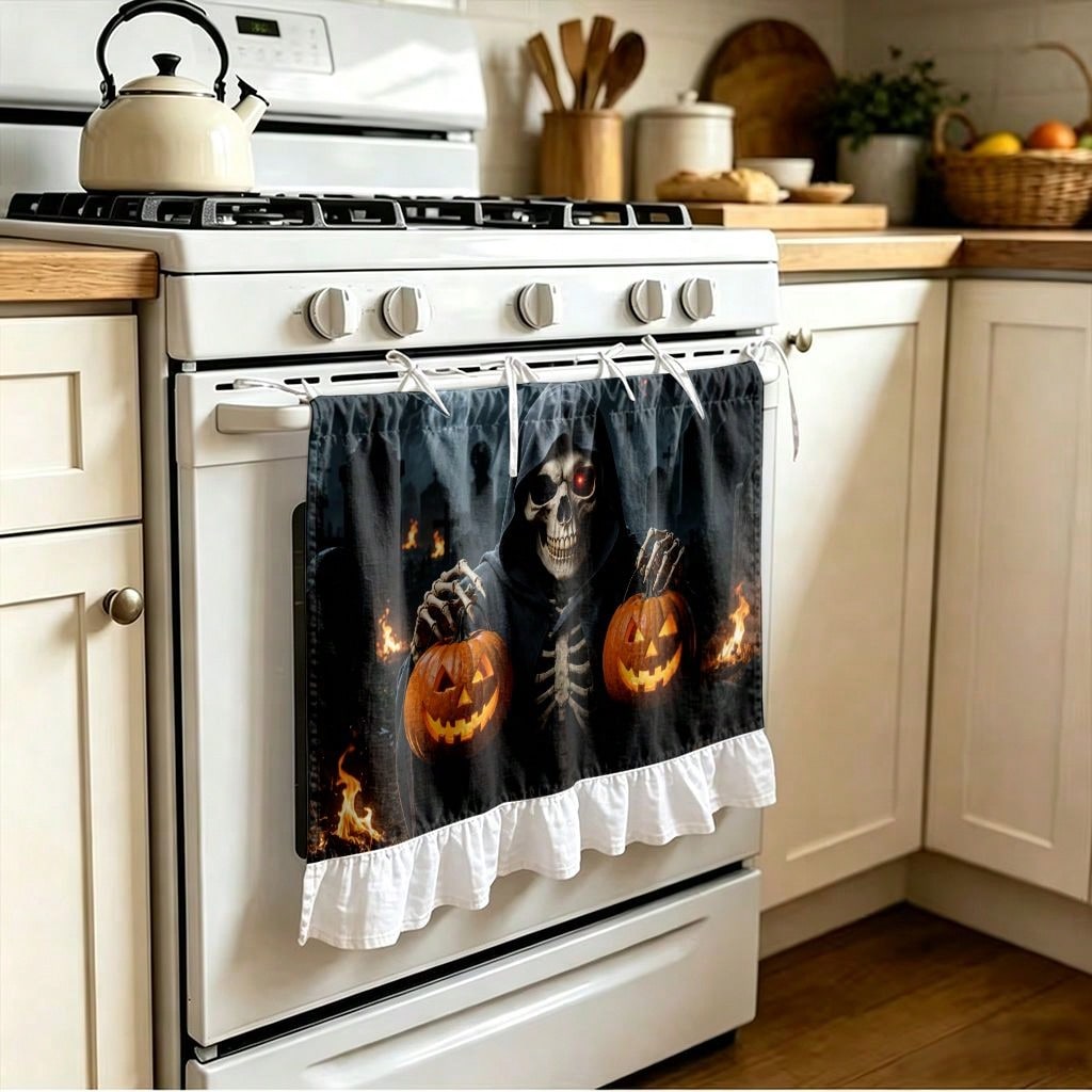 1 Adet Mutfak Ocak Perdesi, Do - Pumpkin Lantern Halloween incelemesi ve fiyatı