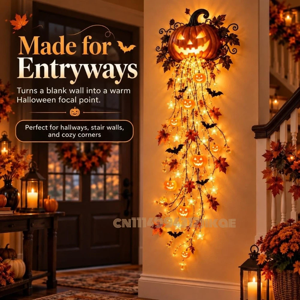 Şık Cadılar Bayramı Temalı Duv - Halloween Led String Lights Orange incelemesi ve fiyatı