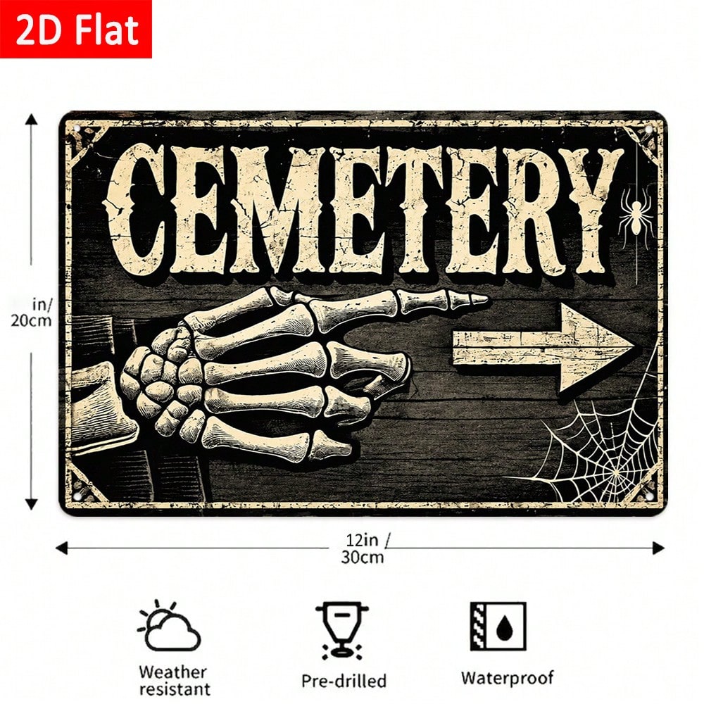 1 adet 2 boyutlu, düz metal ta - Halloween Skeleton Decoration incelemesi ve fiyatı