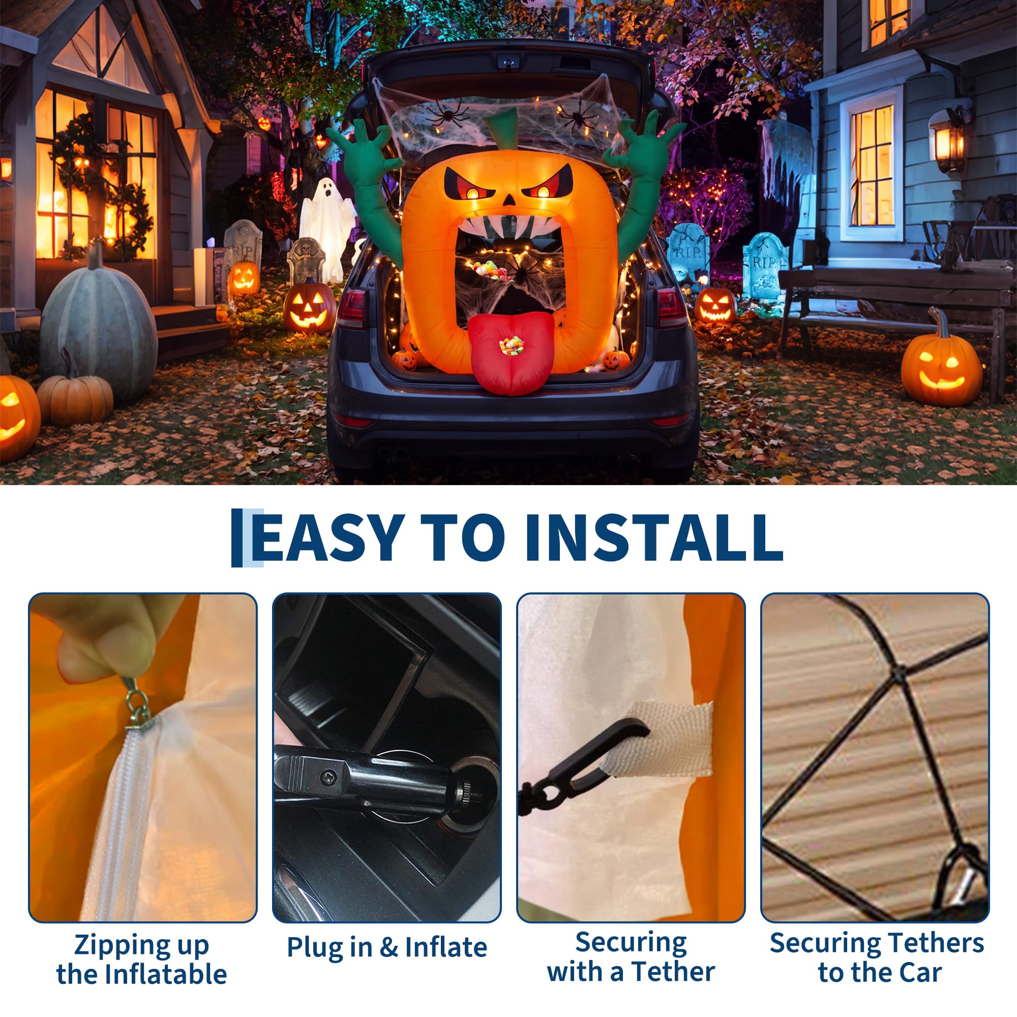 6FT Cadılar Bayramı Temalı, İç - Halloween Pumpkin Decor Led incelemesi ve fiyatı